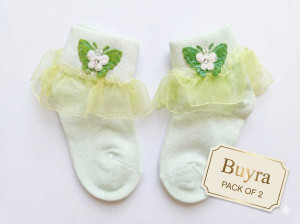 Buyra Baby Girls Solid Ankle Length