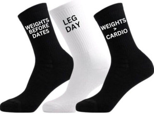 Bahuzo Men & Women Self Design Mid-Calf/Crew