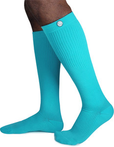 KUE Graduated Compression Socks 18 - 21 mmHg for men and women, enhances blood circulation, best support for Athletic Running, Cycling. Men & Women Solid Knee High