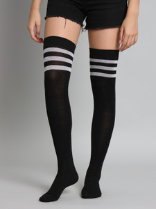 TRAZO Women Striped Thigh