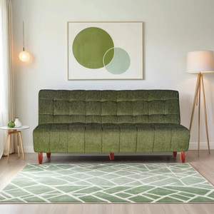 Seventh Heaven Florida, Chenille Molfino Fabric 72x44x16 3 Seater Double Solid Wood Pull Out Sofa Cum Bed