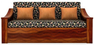 DOKRI Pure Sheesham Wooden For Living Room 3 Seater Double Solid Wood Pull Out Sofa Cum Bed