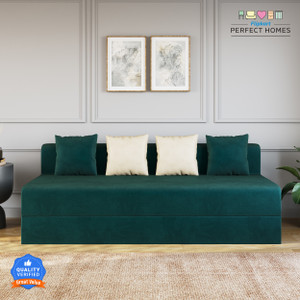 Flipkart Perfect Homes Elegant Pull Out Wooden Durable Convertible Sofa Bed 4 Seater Double Foam Pull Out Sofa Cum Bed