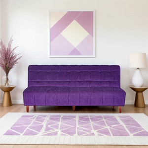 Seventh Heaven Florida 3 Seater Sofa Bed, Chenille Molfino Fabric 72x44x16: 2 Year Warranty 3 Seater Double Solid Wood Pull Out Sofa Cum Bed