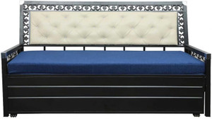 INDIAN FURNITURE MART 3 Seater Double Metal Pull Out Sofa Cum Bed