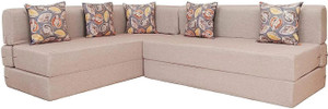 TAPODHANI INTERNATIONAL L Shaped 5 Seater Double Foam Fold Out Sofa Cum Bed