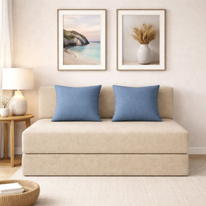 Flipkart Perfect Homes Navo 2 Seater Double Foam Pull Out Sofa Cum Bed