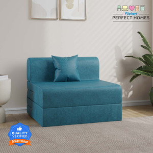 Flipkart Perfect Homes Sit2Sleep Comfort For All 3X6 Jute Fabric for 1 Person 1 Seater Single Foam Fold Out Sofa Cum Bed
