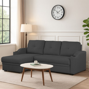 Casaliving Ravonna LHS 4 Seater Double Foam Pull Out Sofa Cum Bed