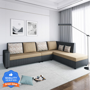 Flipkart Perfect Homes Crete Fabric 6 Seater  Sofa