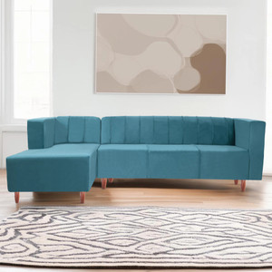 Seventh Heaven Sydney 6 Seater Sofa, Extra Spacious, Premium Velvet Fabric: Fabric 6 Seater  Sofa