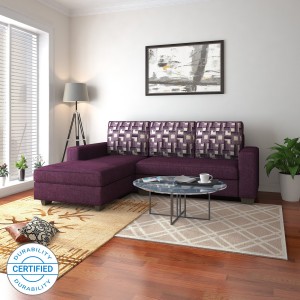 Flipkart Perfect Homes Trieste L Shape LHS Fabric 3 Seater  Sofa