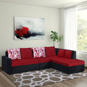 Bharat Lifestyle Nano Fabric 6 Seater  Sofa
