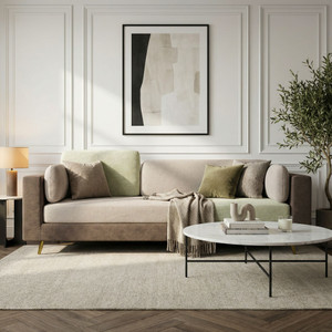 MagickHome Nuvola Premium Latex Fabric 3 Seater  Sofa