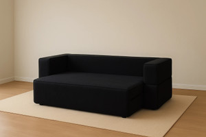 Soo Jaoo 3 Seater Modular Sofa Cum Bed Fabric 3 Seater  Sofa