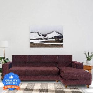 Seventh Heaven Berlin 6 Seater Sofa, Extra Spacious, Chenille Molfino Fabric: 2 Year Warranty Fabric 6 Seater  Sofa
