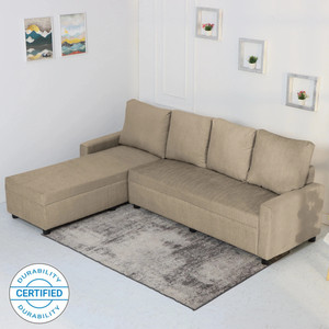 Flipkart Perfect Homes Porto L Shape Fabric 6 Seater  Sofa
