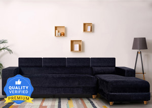 Seventh Heaven Berlin 6 Seater Sofa, Extra Spacious, Chenille Molfino Fabric: 2 Year Warranty Fabric 6 Seater  Sofa
