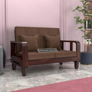 Kendalwood Furniture Solid Wooden set for living Room Furniture Fabric 2 Seater  Sofa