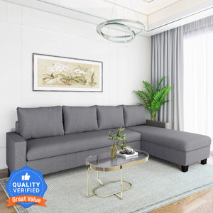 Flipkart Perfect Homes Porto L Shape Fabric 6 Seater  Sofa