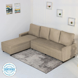 Flipkart Perfect Homes Porto L Shape Fabric 6 Seater  Sofa