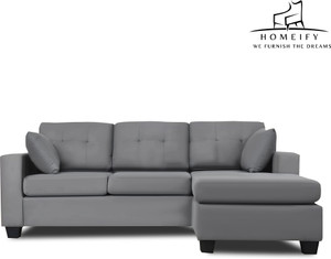 Homeify Rosabella 4 Seater Convertable Sofa Set for Living Room Fabric 4 Seater  Sofa