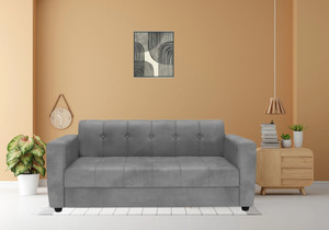 TrueValue Premium Quality Velvet Fabric 3 Seater  Sofa
