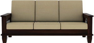 Vinod Furniture Solid Sheesham Wood Three Seater Sofa For Living Room , Hotel , Office . Fabric 3 Seater  Sofa