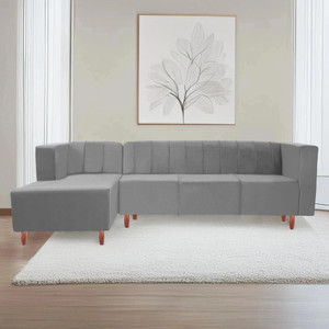 Seventh Heaven Sydney 6 Seater Sofa, Extra Spacious, Plush Suede Fabric 6 Seater  Sofa