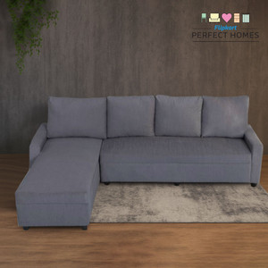 Flipkart Perfect Homes Porto L Shape Fabric 6 Seater Sofa