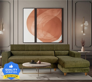 Seventh Heaven Berlin 6 Seater Sofa, Extra Spacious, Chenille Molfino Fabric: 2 Year Warranty Fabric 6 Seater  Sofa