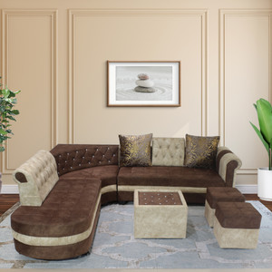 Urban Daily Casper RHS - L Shaped Fabric 8 Seater  Sofa