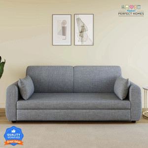 Flipkart Perfect Homes Pebble Stylish Look Soft Texture Luxury for Living Room Fabric 3 Seater  Sofa