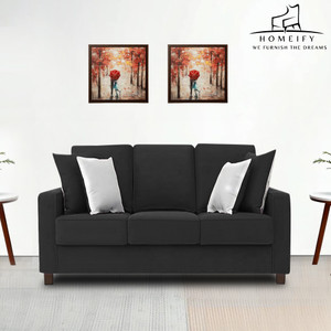 Homeify LiveIn 3 Seater Fabric Upholstery Sofa Set for Living Room Fabric 3 Seater  Sofa