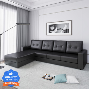 Flipkart Perfect Homes Bruny LHS Leatherette 6 Seater  Sofa