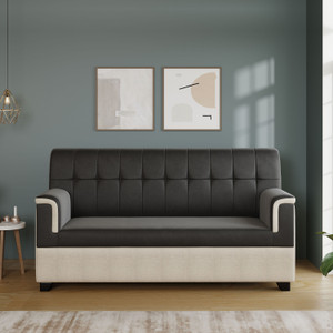 Cherry Wood Fabric 3 Seater  Sofa