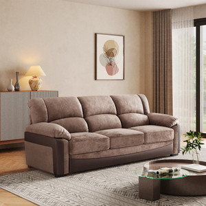 Wakefit Lumara Leather 3 Seater  Sofa