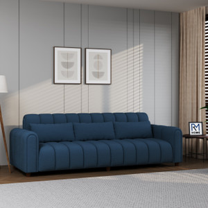 RM HOME Treasure Boucle Premium Fab HR Foam Modern Design Soft Seating Ultimate Comfort Fabric 3 Seater Sofa