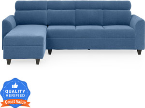 duroflex Zivo Plus Interchangeable Lounger (Chaise) Set Fabric 3 Seater  Sofa