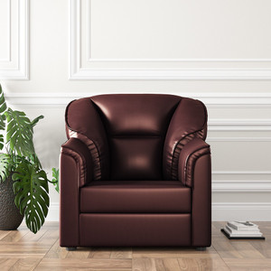 WESTIDO Burj Leatherette 1 Seater Sofa