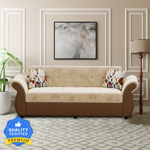 Bharat Lifestyle Alina Fabric 3 Seater  Sofa