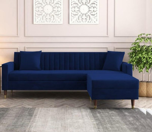 DMK Sofa Set with Two Cushions Perfect for Home Office Guests Living Room Fabric 4 Seater  Sofa