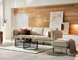 fabrique Leatherette 4 Seater  Sofa