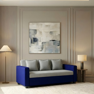 Bharat Lifestyle Tulip Fabric 3 Seater Sofa