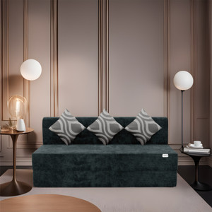 SLEEP SPA 5X6 size for 3 Person- MOLFINO Fabric Washable Cover Fabric 3 Seater  Sofa