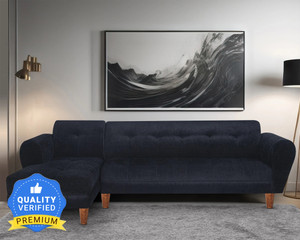Seventh Heaven Milan 6 Seater Sofa, Extra Spacious, Chenille Molfino Fabric: 2 Year Warranty Fabric 6 Seater  Sofa
