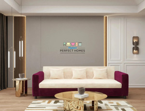 Flipkart Perfect Homes Crete Velvet Soft Fabric 3 Seater  Sofa