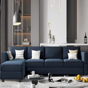 Homeify Skyler 5 Seater Sectional Sofa Set for Living Room Fabric 5 Seater  Sofa