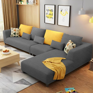 Casaliving Minta Fabric 6 Seater  Sofa
