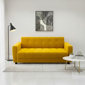 REDCHILLIART Premium Quality Sofa For LivingRomm ll Homell Office Fabric 3 Seater  Sofa